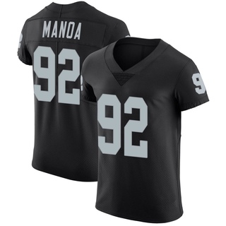 Elite Tyler Manoa Men's Las Vegas Raiders Team Color Vapor Untouchable Jersey - Black