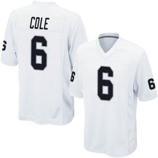 Game AJ Cole Men's Las Vegas Raiders Jersey - White