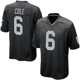 Game AJ Cole Men's Las Vegas Raiders Team Color Jersey - Black