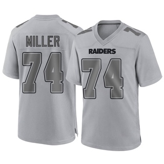 Game Kolton Miller Men's Las Vegas Raiders Atmosphere Fashion Jersey - Gray