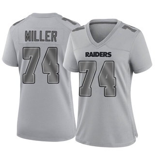 Game Kolton Miller Women's Las Vegas Raiders Atmosphere Fashion Jersey - Gray