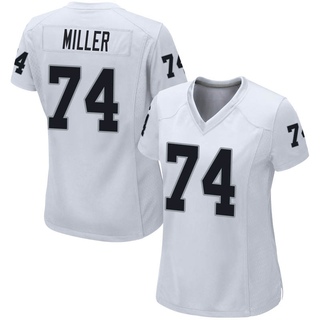 Game Kolton Miller Women's Las Vegas Raiders Jersey - White