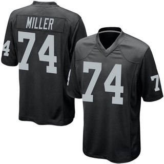Game Kolton Miller Youth Las Vegas Raiders Team Color Jersey - Black