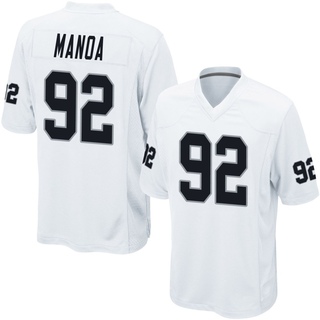 Game Tyler Manoa Men's Las Vegas Raiders Jersey - White