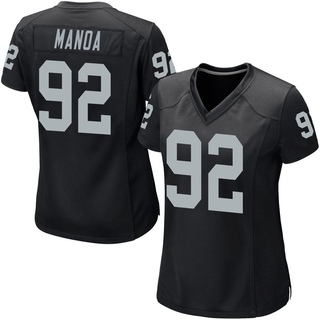 Game Tyler Manoa Women's Las Vegas Raiders Team Color Jersey - Black