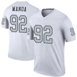 Legend Tyler Manoa Men's Las Vegas Raiders Color Rush Jersey - White