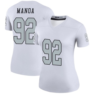 Legend Tyler Manoa Women's Las Vegas Raiders Color Rush Jersey - White