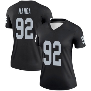 Legend Tyler Manoa Women's Las Vegas Raiders Jersey - Black