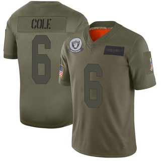 Limited AJ Cole Men's Las Vegas Raiders 2019 Salute to Service Jersey - Camo