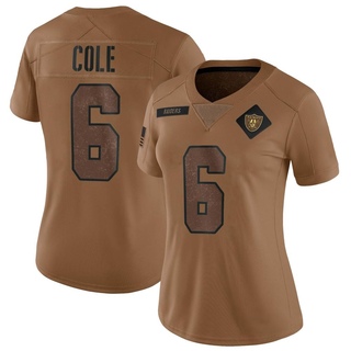 Limited AJ Cole Women's Las Vegas Raiders 2023 Salute To Service Jersey - Brown