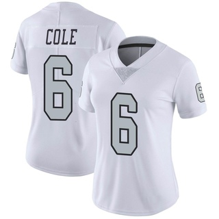 Limited AJ Cole Women's Las Vegas Raiders Color Rush Jersey - White
