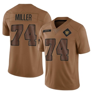Limited Kolton Miller Men's Las Vegas Raiders 2023 Salute To Service Jersey - Brown