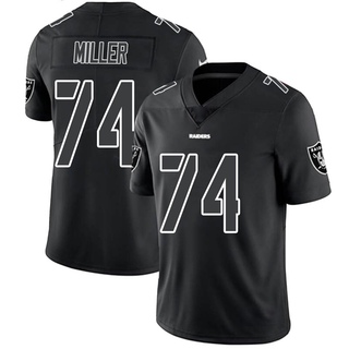 Limited Kolton Miller Men's Las Vegas Raiders Jersey - Black Impact