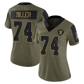 Limited Kolton Miller Women's Las Vegas Raiders 2021 Salute To Service Jersey - Olive