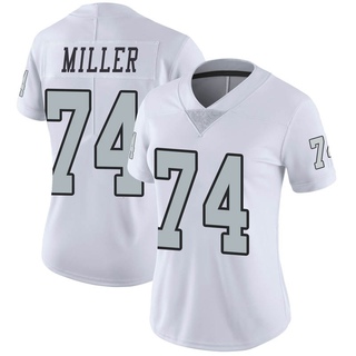 Limited Kolton Miller Women's Las Vegas Raiders Color Rush Jersey - White