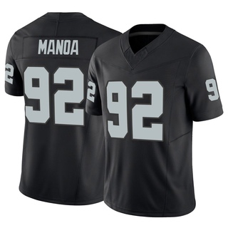 Limited Tyler Manoa Men's Las Vegas Raiders Vapor F.U.S.E. Jersey - Black