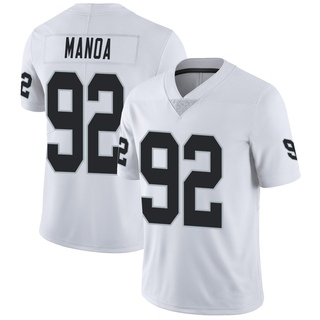 Limited Tyler Manoa Men's Las Vegas Raiders Vapor Untouchable Jersey - White